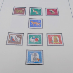 Collection timbres d'Allemagne RFA 1956-1977 neuf** en 2 albums Safe.