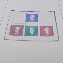 Collection timbres d'Allemagne RFA 1956-1977 neuf** en 2 albums Safe.