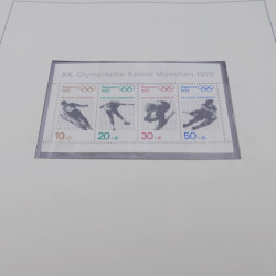 Collection timbres d'Allemagne RFA 1956-1977 neuf** en 2 albums Safe.