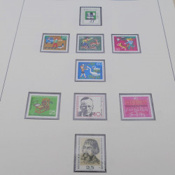 Collection timbres d'Allemagne RFA 1956-1977 neuf** en 2 albums Safe.