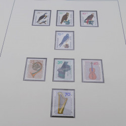 Collection timbres d'Allemagne RFA 1956-1977 neuf** en 2 albums Safe.