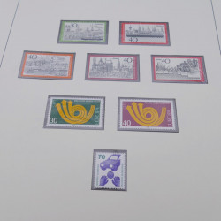 Collection timbres d'Allemagne RFA 1956-1977 neuf** en 2 albums Safe.