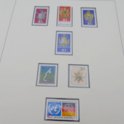 Collection timbres d'Allemagne RFA 1956-1977 neuf** en 2 albums Safe.