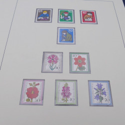 Collection timbres d'Allemagne RFA 1956-1977 neuf** en 2 albums Safe.