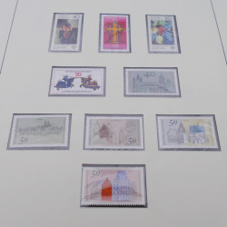 Collection timbres d'Allemagne RFA 1956-1977 neuf** en 2 albums Safe.
