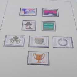 Collection timbres d'Allemagne RFA 1956-1977 neuf** en 2 albums Safe.