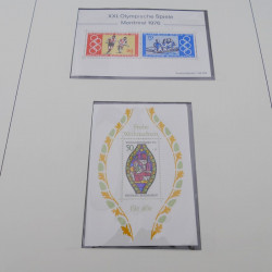 Collection timbres d'Allemagne RFA 1956-1977 neuf** en 2 albums Safe.