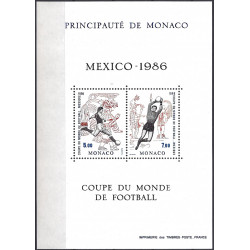 Monaco bloc-feuillet de timbres N°35 Coupe du monde de Football neuf**.