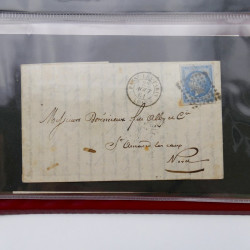 Lot de 32 lettres, plis d'histoire postale Française 1771-1876.