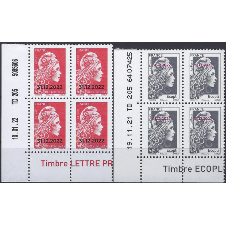 TIMBRE FRANCE 2023 - Coin-daté, Lettre Service Plus, Marianne de l