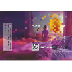 Feuillet crypto timbre NFTimbre2.2 autoadhésif.