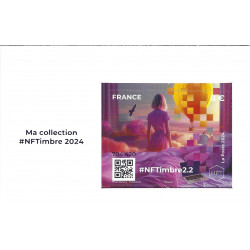 Feuillet crypto timbre NFTimbre2.2 autoadhésif.
