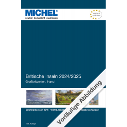 Catalogue de cotation Michel timbres des iles britanniques 2024-2025.