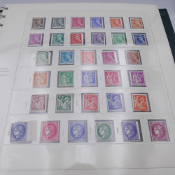 Collection timbres de France 1938-1957 neuf** complète en album Safe.