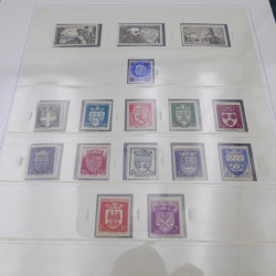 Collection timbres de France 1938-1957 neuf** complète en album Safe.