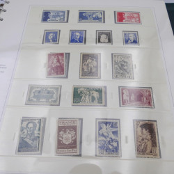 Collection timbres de France 1938-1957 neuf** complète en album Safe.