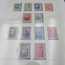 Collection timbres de France 1938-1957 neuf** complète en album Safe.