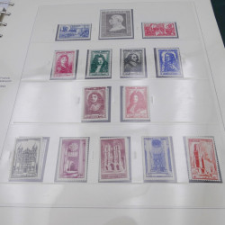 Collection timbres de France 1938-1957 neuf** complète en album Safe.