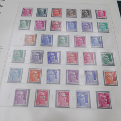 Collection timbres de France 1938-1957 neuf** complète en album Safe.