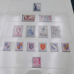 Collection timbres de France 1938-1957 neuf** complète en album Safe.