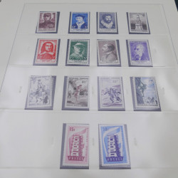 Collection timbres de France 1938-1957 neuf** complète en album Safe.