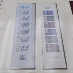 Collection timbres de France 1985-1991 neuf** complète en album Safe.