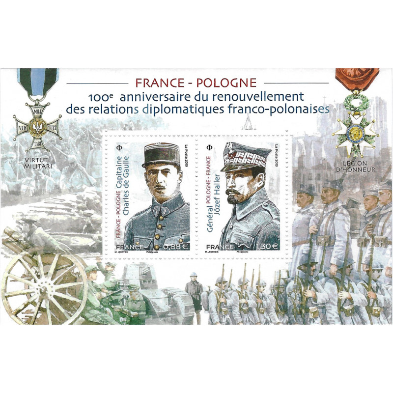 Feuillet de timbres Relations France Pologne N°F5311 neuf**.