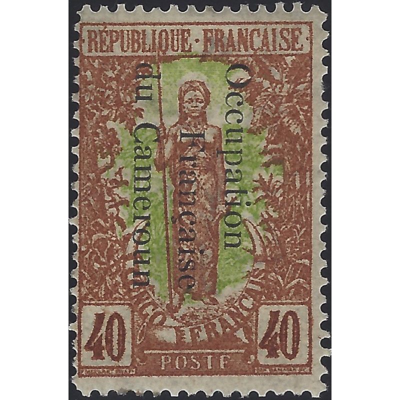 Cameroun Occupation Française timbre N°61 neuf*.