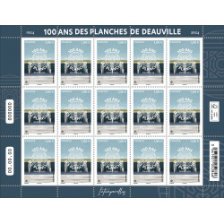 Timbre Deauville - 100 ans des Planches en feuillet de France N°F154 neuf**.