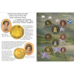 Série prototypes Euro Grande Bretagne 2003 coffret BU.