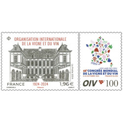 Timbre 100 ans des OIV en feuillet de France N°F158 neuf**.