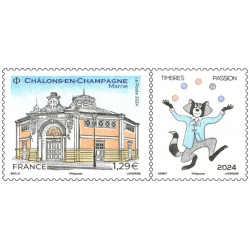 Timbre Châlons en-Champagne en feuillet de France N°F163 neuf**.