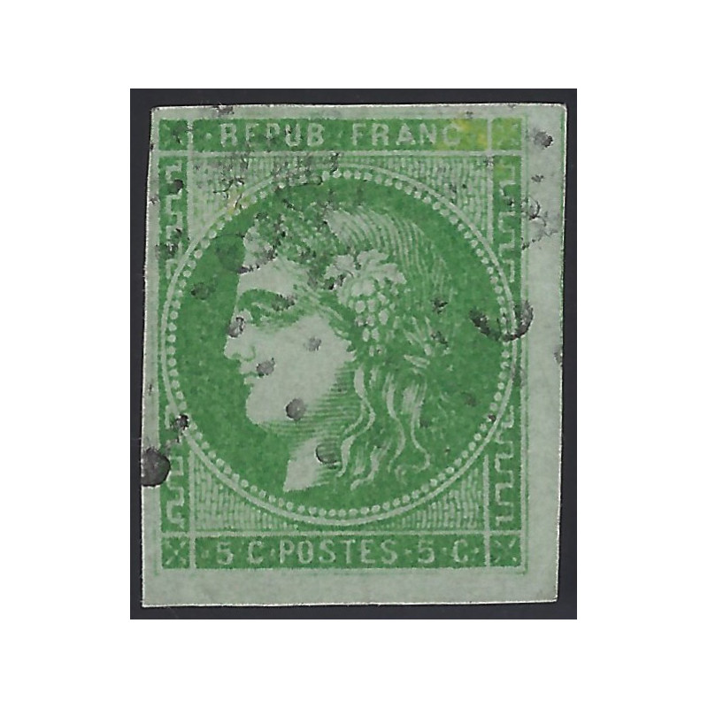 Bordeaux timbre de France N° 42B oblitéré.