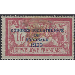 Congrès philatélique de Bordeaux timbre de France N°182 neuf*.