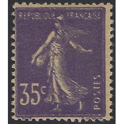 Semeuse timbre de France N°136d double impression neuf*, R.