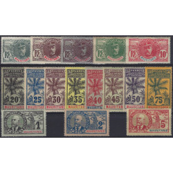 Mauritanie timbres N°1-16 série Faidherbe neuf*.