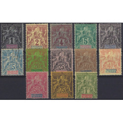 Océanie Française timbres N°1-13 série neuf - oblitéré.