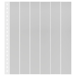 Feuilles transparentes Lindner pour roulettes de timbres. (849)