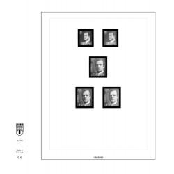 Feuille préimprimée Lindner-T feuille spéciale Roi Juan Carlos 1988-1990.
