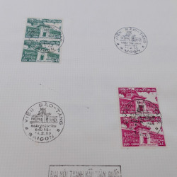Lot de timbres de Vietnam neufs et oblitérés en 7 albums.