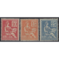 Mouchon timbres de France N°116-118 série neuf** / *.