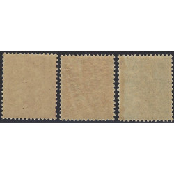 Mouchon timbres de France N°116-118 série neuf** / *.