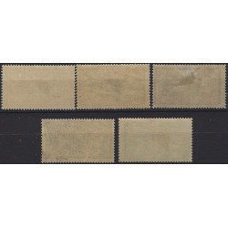 Merson timbres de France N°119-123 série neuf*.