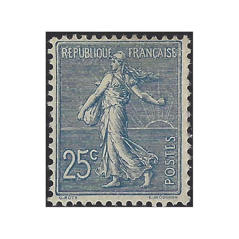Semeuse lignée timbre de France N°132 neuf**.