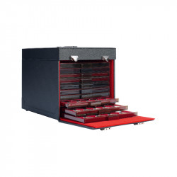 Valise numismatique noir simili cuir, Cargo MB10 Deluxe.