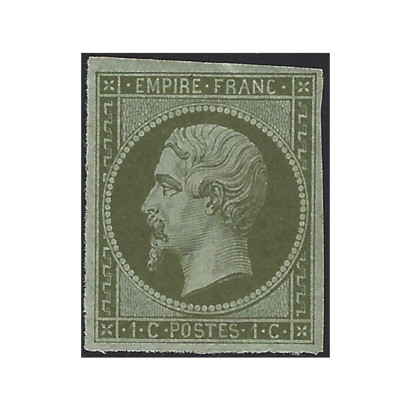 Empire non dentelé timbre de France N°11 neuf*.