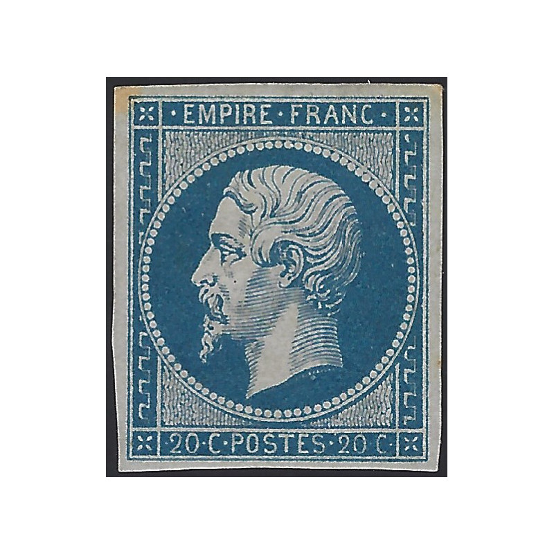Empire non dentelé timbre de France N°14A neuf*.