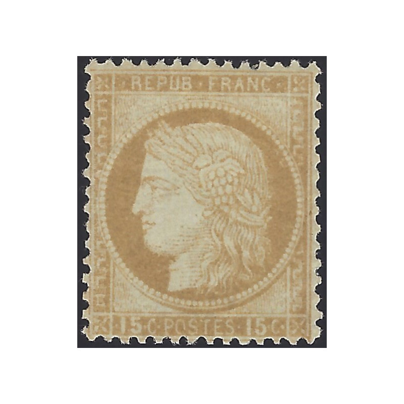 Cérès dentelé timbre de France N°55 neuf*.