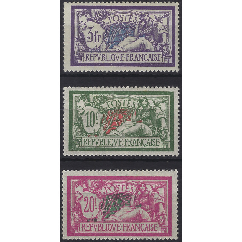 Merson timbres de France N°206-208 série neuf*.