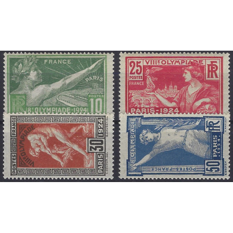 Jeux olympiques de Paris timbres de France N°183-186 série neuf**.